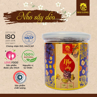 Nho sấy dẻo Hải Long (200G) nhập khẩu vị ngọt tự nhiên, món quà biếu Tết cao cấp lịch sự mới | HẢI LONG