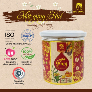 Mứt gừng Huế nướng mật ong 120G - Hải Long Food thơm nồng, quà Tết biếu tặng mẹ và bà quý giá | HẢI LONG
