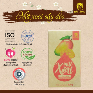 Mứt xoài sấy dẻo Hải Long (120g) ngọt thanh thơm lừng, món quà mứt Tết đãi khách đậm vị ngon quý | HẢI LONG