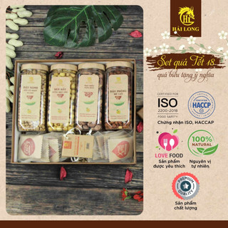 Hộp quà Tết thực phẩm Hải Long 18 sang trọng lịch sự, quà biếu tặng ý nghĩa dịp cuối năm quý | HẢI LONG