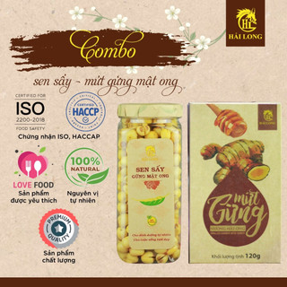 Combo Truyền Thống Ngày Tết - Sen Sấy & Mứt Gừng Mật Ong Cao Cấp | Hải Long Food