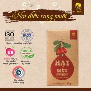 Hạt Điều Rang Muối Vỏ Lụa Hải Long 120G