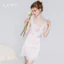 VÁY NGỦ LỤA PHỐI REN BALLETCORE