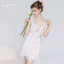 VÁY NGỦ LỤA PHỐI REN BALLETCORE