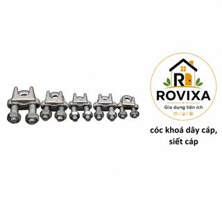 Cóc Khóa Dây Cáp Thép Mạ Kẽm Siết Cáp Chịu Lực Tốt(combo 10 cái)