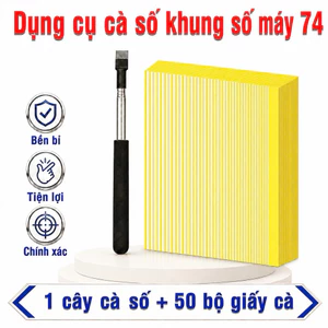1 Cây Cà Số Khung Số Máy + Tặng Kèm 50 Bộ Giấy Cà Cắt Sẵn
