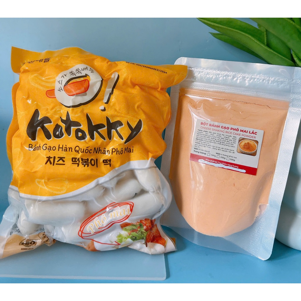 Combo 500g KoTokky Phô Mai kèm 100g Bột Phô mai lắc