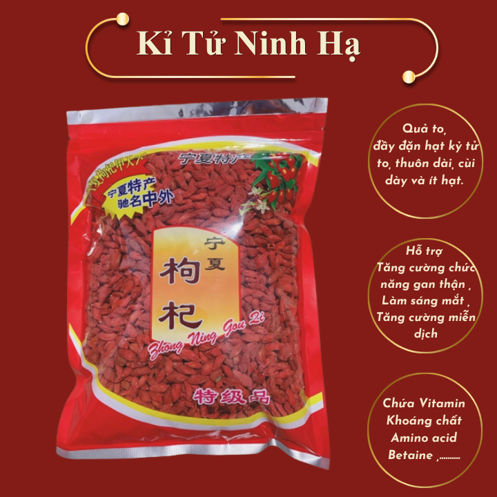 Hũ 50 gram Kỉ Tử Ninh Hạ Sấy Thăng Hoa Loại 1 - Yến Sào Thủ Đức