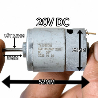 Mô Tơ 385 20V DC Hàng Bãi Mới Chưa Qua Sử Dụng - Trục Dài Dùng DIY, Chế Máy