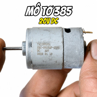 Mô Tơ 385 20V DC Hàng Bãi Mới Chưa Qua Sử Dụng - Trục Dài Dùng DIY, Chế Máy