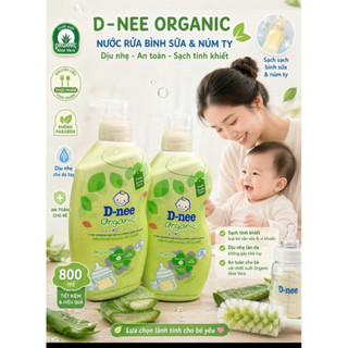 Nước Rửa Bình Sữa Dnee Oganic Chai 600ml tiện lợi