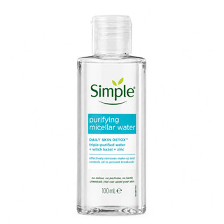 Nước Tẩy Trang Simple Cho Da Mụn Purifying Micellar Water 100ml-Hàng Mini