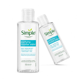 Nước Tẩy Trang Simple Cho Da Mụn Purifying Micellar Water 100ml-Hàng Mini