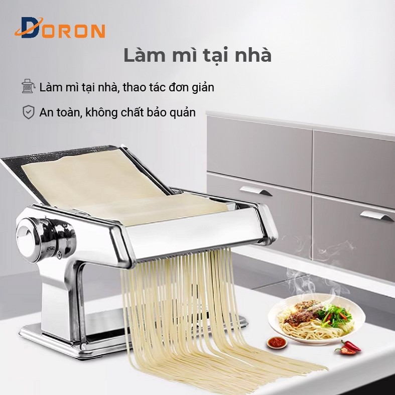 Máy cán mì 2 lưỡi dao có điều chỉnh dày mỏng 5 cấp độ thuận tiện
