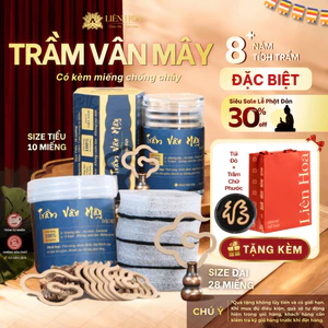 Trầm Vân Mây ĐẶC BIỆT Liên Hoa (Tiểu - Đại) | Nhang Vân Mây Sạch | Thơm Dịu | 100% Tự Nhiên | Phong Thủy