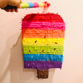 [TẶNG GẬY ĐẬP] Pinata Sinh Nhật Que Kem Ice Cream Dễ Thương – Trang Trí & Trò Chơi Đập Kẹo Cho Bé Trai Bé Gái