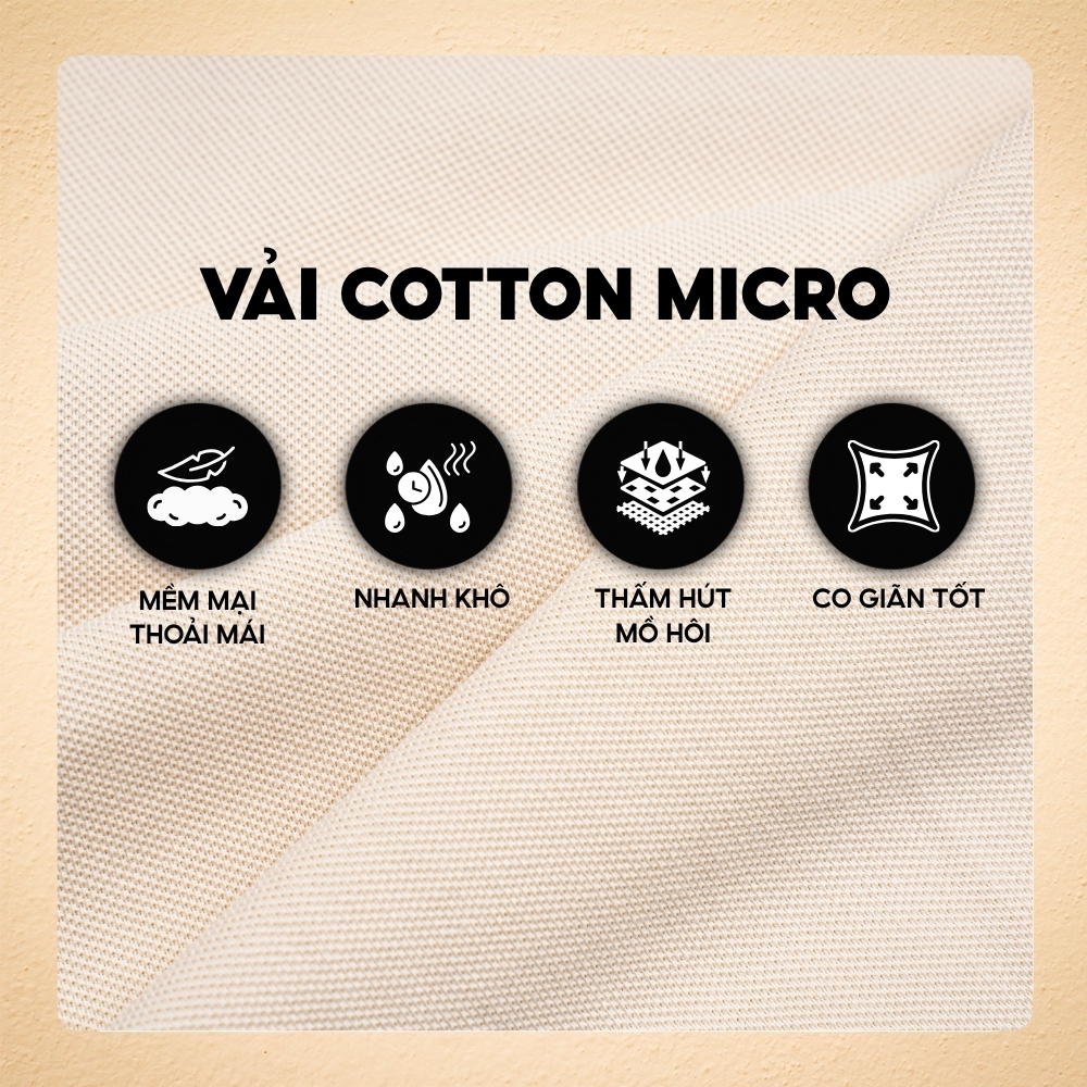 Áo polo nam có cổ Ouroboros, chất vải Cotton Micro mềm mịn, thấm hút, bền màu, họa tiết thêu rắn - FEAER