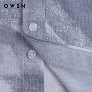 Owen - Áo sơ mi ngắn tay J-Form AJ260148NT màu Xám chất liệu Seersucker
