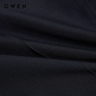 Owen - Quần tây Regular Fit Tăng đơ QRT263048 màu Đen chất liệu Nano