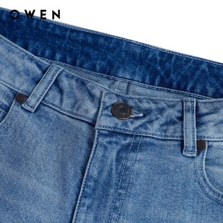 Owen - Quần jeans Regular Fit QJR263090 màu Xanh nhạt chất liệu Cotton Spandex 99/1