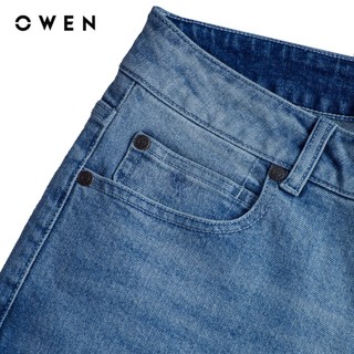 Owen - Quần jeans Regular Fit QJR263090 màu Xanh nhạt chất liệu Cotton Spandex 99/1