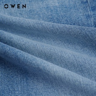 Owen - Quần jeans Regular Fit QJR263090 màu Xanh nhạt chất liệu Cotton Spandex 99/1
