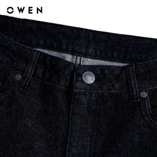 Owen - Quần jeans Regular Fit QJR263088 màu Đen chất liệu Cotton Spandex 99/1