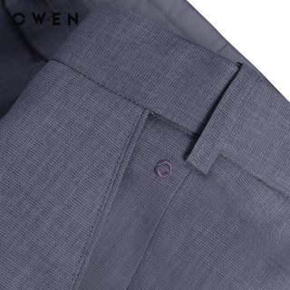 Owen - Quần tây Slim Fit Tăng đơ QST263054 màu Xám nhạt chất liệu Nano