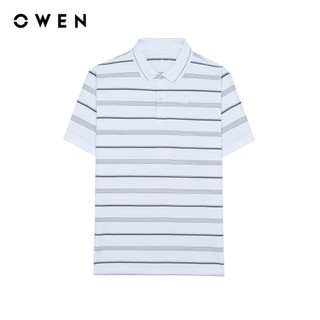 Owen - Áo polo Body Fit APV262020 màu Trắng chất liệu CVC Spandex