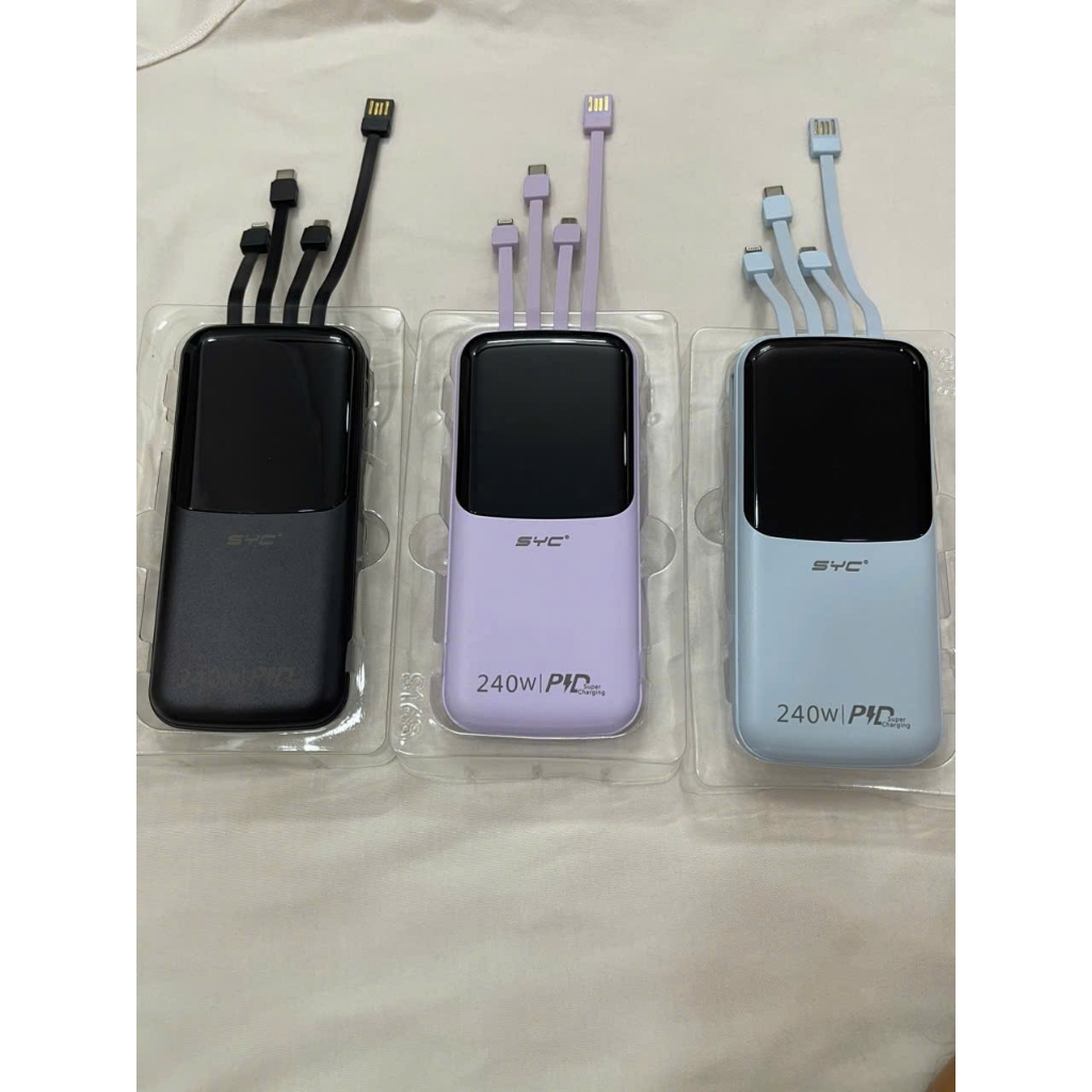 Sạc Dự Phòng SYC S168 10000mAh Hiển Thị % Pin Màn Hình Số Thiết Kế Nhỏ Gọn An Toàn