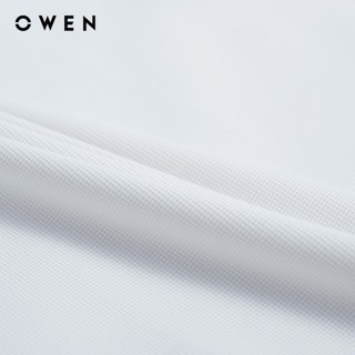Owen - Áo polo Body Fit APV262048 màu Trắng chất liệu Nylon spandex