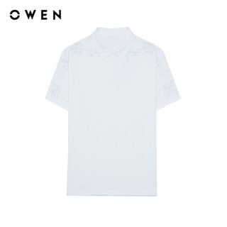 Owen - Áo polo Body Fit APV262048 màu Trắng chất liệu Nylon spandex