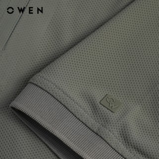 Owen - Áo polo Regular Fit APV262055 màu Rêu chất liệu Nylon spandex