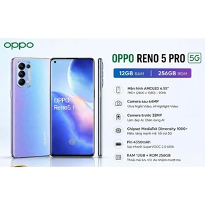 Điện Thoại OPPO Reno5 Pro 5G 12GB/256GB, Zin Đẹp ,Có Vân Tay Màn Hình