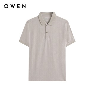 Owen - Áo polo Body Fit APV262040 màu Xám chất liệu CVC Spandex