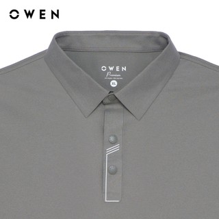 Owen - Áo polo Regular Fit APV262066 màu Xám chất liệu Paper