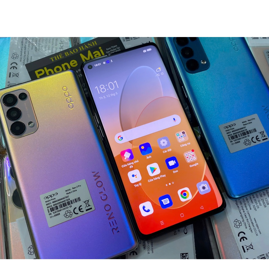 Điện Thoại OPPO Reno5 Pro 5G 12GB/256GB, Zin Đẹp ,Có Vân Tay Màn Hình
