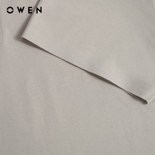 Owen - Áo polo Regular Fit APV262064 màu Be đậm chất liệu Paper