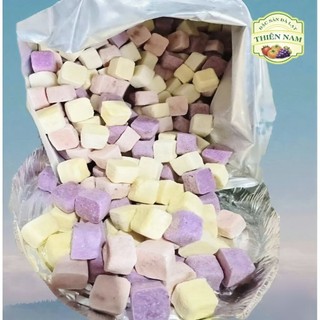 Sữa Chua Viên Sấy Thăng Hoa  Mix 4 Vị Trái Cây, Giòn Xốp Đặc Sản Đà Lạt