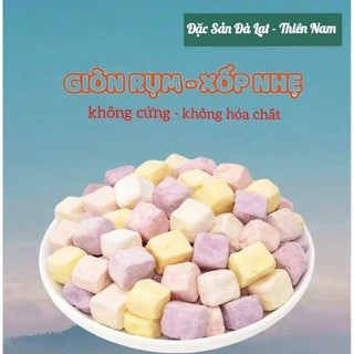 Sữa Chua Viên Sấy Thăng Hoa  Mix 4 Vị Trái Cây, Giòn Xốp Đặc Sản Đà Lạt