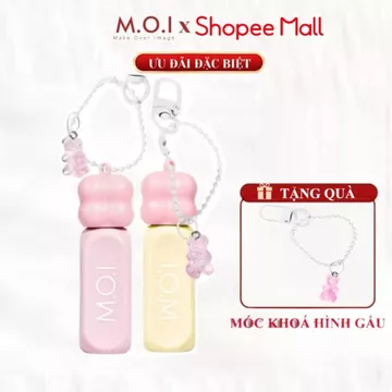 Set 2 son tint bóng M.O.I Gummy Lip Tint 3g cấp ẩm giúp môi căng mọng trendy