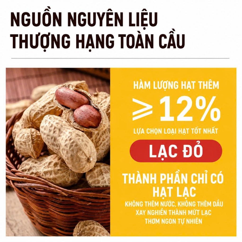 Xốt Bơ Đậu Phộng Ăn Kiêng 200g - Siêu Ít Calo (23kcal), 42% Protein, Bơ Đậu Phộng Eat Clean, Giàu Protein, Không Đường
