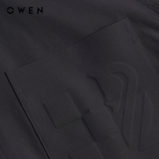 Owen - Áo sơ mi ngắn tay J-Form AJ260001NT màu Xám đậm chất liệu Nylon ripstop