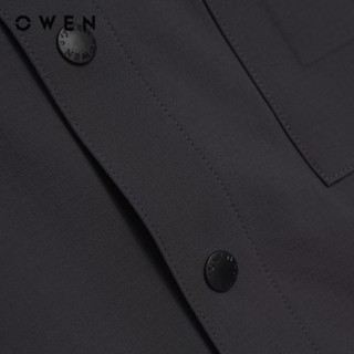 Owen - Áo sơ mi ngắn tay J-Form AJ260001NT màu Xám đậm chất liệu Nylon ripstop