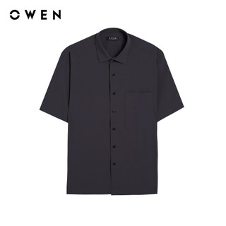 Owen - Áo sơ mi ngắn tay J-Form AJ260001NT màu Xám đậm chất liệu Nylon ripstop