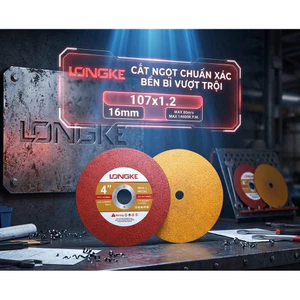 Đá Cắt Sắt Inox LONGKE 107mm (1 Tấc) - Hàng Nội Địa Trung Cao Cấp