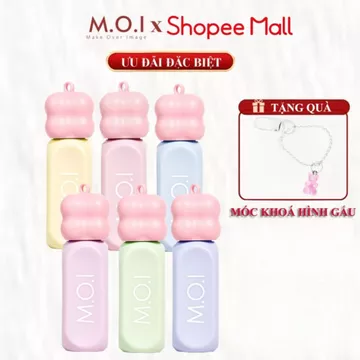 [KÈM MÓC KHOÁ] Son tint bóng M.O.I Gummy Lip Tint 3g cấp ẩm giúp môi căng mọng trendy