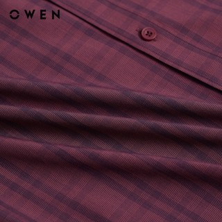 Owen - Áo sơ mi ngắn tay Regular Fit AR263006NT màu Tím chất liệu Bamboo poly