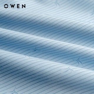 Owen - Áo sơ mi dài tay Slim Fit AS260029D màu Xanh chất liệu Bamboo spandex