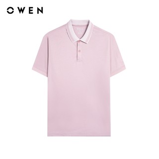 Owen - Áo polo Body Fit APV262069 màu Hồng chất liệu Cotton Amonia